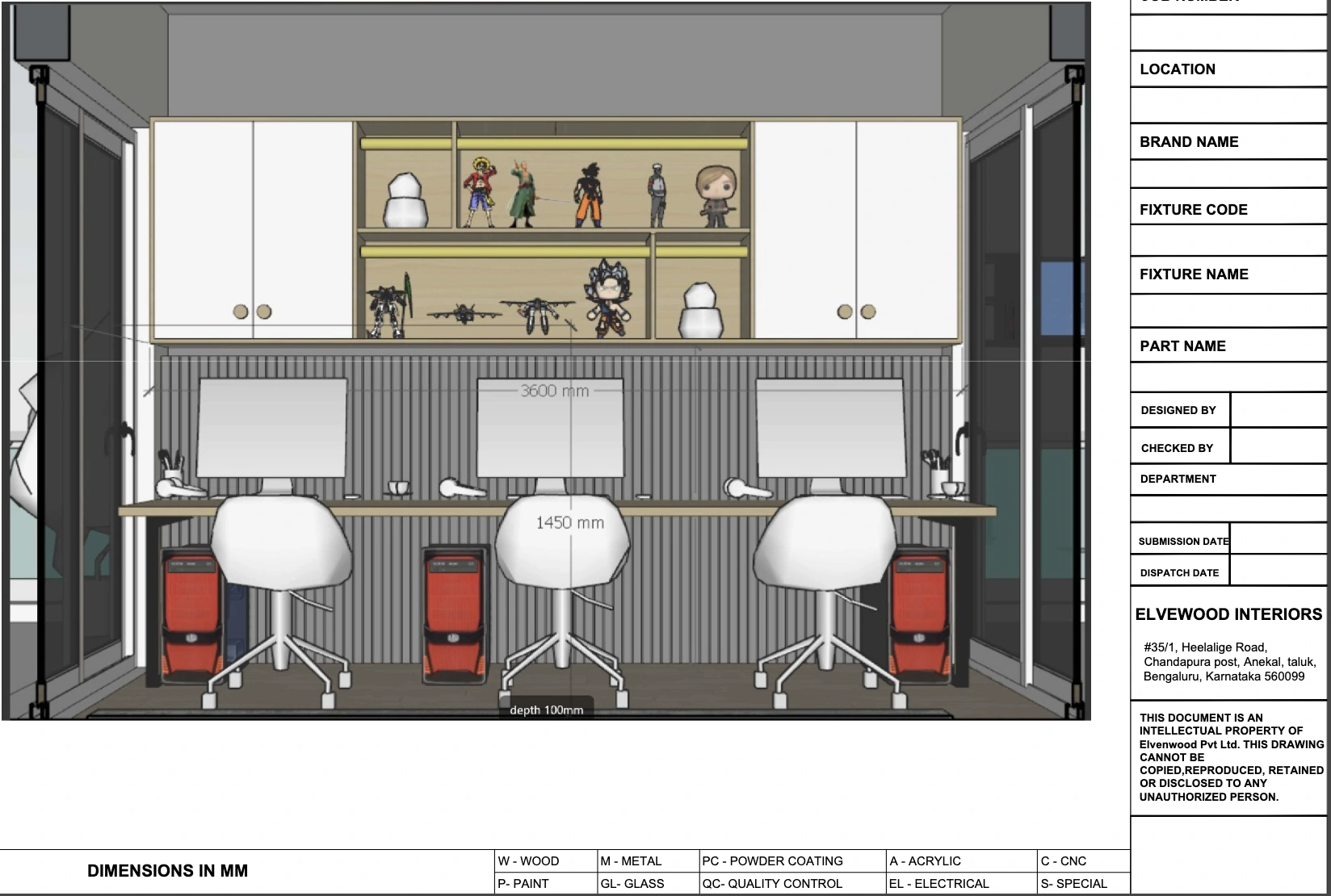 3D Render - Rajan Living Room