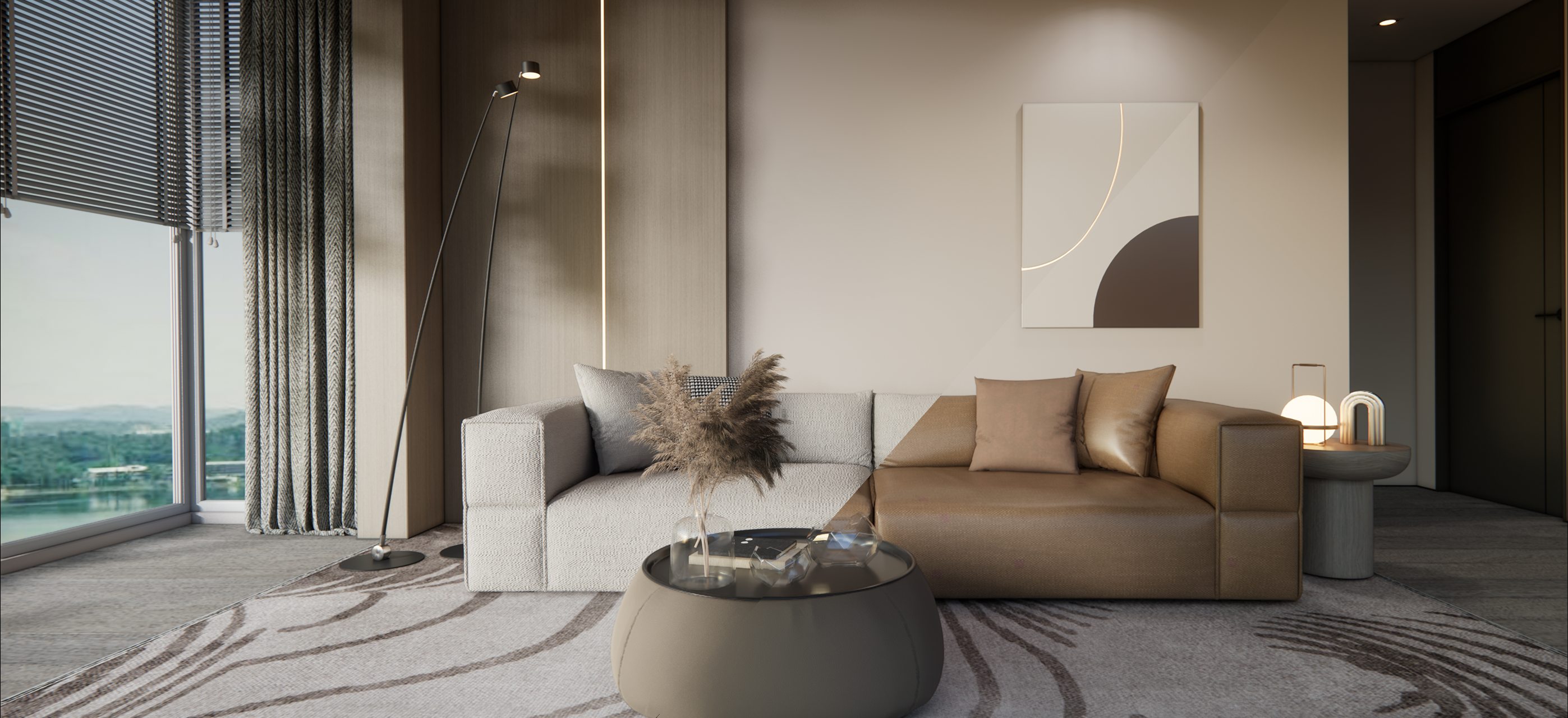 Elvenwood Living Space Furniture with premium upholstery options